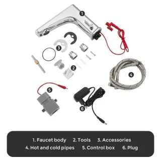 Сенсорный смеситель для раковины Gappo G523 хром