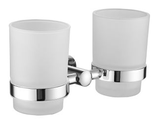 Стакан для ванной комнаты двойной Shevanik SG5122 хром