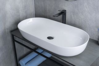 Раковина Gid N9348 51200 накладная белая 81x41x14