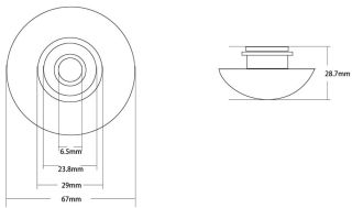 Накладка на слив для раковины ABBER AC0014MMG золото матовое