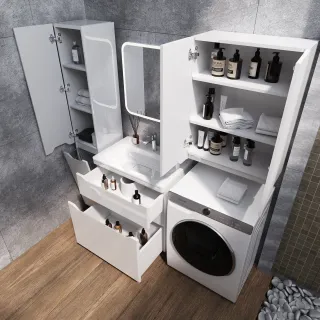 Тумба под раковину Style Line Марелла 70 Люкс Plus СС-00002399 белый глянец