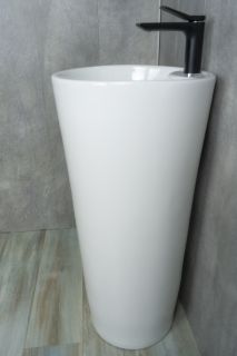 Раковина Gid Nb131 81112 накладная белая 40x40x84