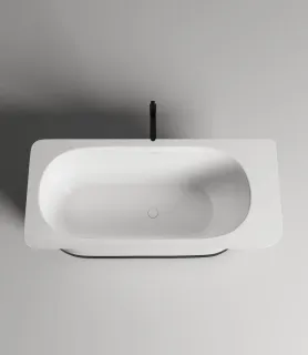 Ванна из искусственного камня Salini Ninfea S-Stone 102721MRH 180x82см RAL снаружи