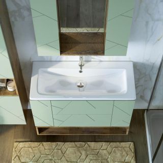 Ниша для тумбы Бриклаер Кристалл 4627125417054 100 см дуб гранж песочный