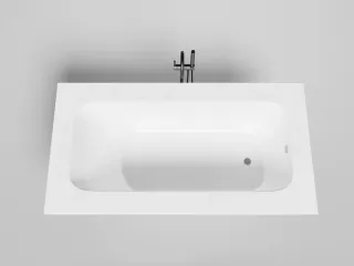 Ванна из искусственного камня Salini Orlanda Plus Kit S-Sense 102114G 190x100см белый глянцевый