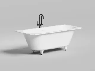 Ванна из искусственного камня Salini Ornella Axis Kit S-Stone 103523MRH 170x75см RAL снаружи