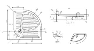 Душевой поддон Azario EDMONTON P29 R/L