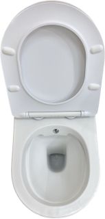 Унитаз подвесной Laguraty 038 B безободковый с функцией биде мрамор