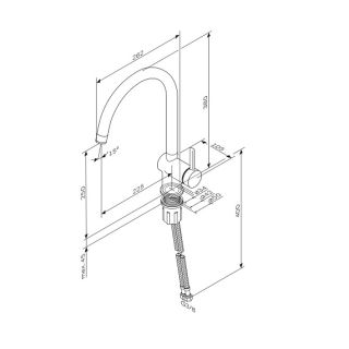 Смеситель для кухни Am.Pm Func F8F07000 хром