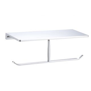 Двойной держатель для туалетной бумаги с полкой Wonzon & Woghand Eclipse WW-9156 хром