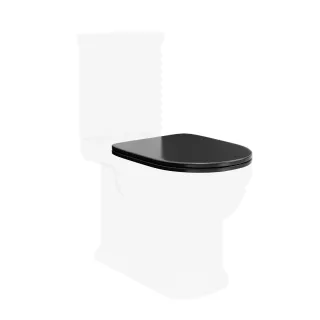 Сиденье для унитаза Kerama Marazzi Pompei PO.seat.01\BLK Soft close + Clip up чёрный