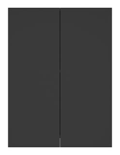 Подвесной шкаф Misty Поло 60см антрацит/дуб Галифакс белый