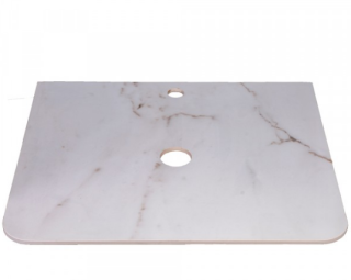 Столешница керамогранит СС-00002233 цвет белый глянцевый мрамор