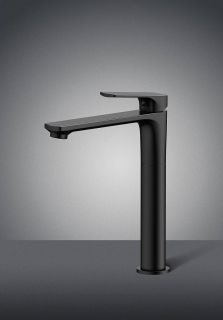 Высокий смеситель для раковины Splenka S30.15.06 чёрный