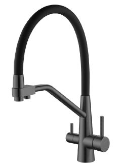 Смеситель для кухни Splenka S71.62.07 с подключением фильтра серый