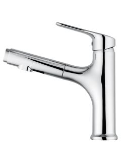 Смеситель для раковины Wonzon & Woghand WW-AE4151-CR с выдвижным изливом хром