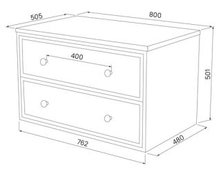 Тумба подвесная IDDIS Torr TOR80DBi95K со столешницей 80см тёмно-серый