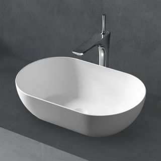 Раковина ABBER Stein AS2611 56см белый матовый