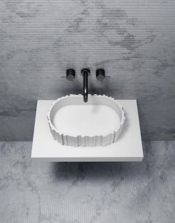 Раковина ABBER Stein AS2655 56см белый матовый