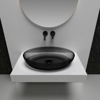 Раковина ABBER Kristall 60см чёрный AT2801Onyx