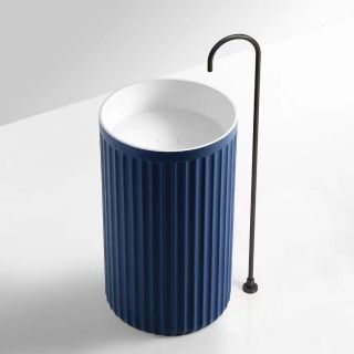 Напольная раковина ABBER Bremen AM2901DB 50см синий матовый