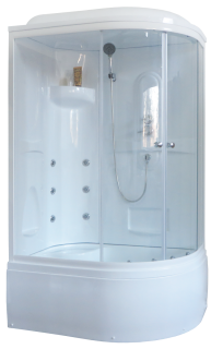 Душевая кабина Royal Bath BK левая стекло прозрачное 120x80см RB8120BK2-T-L