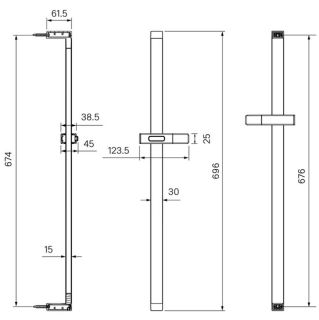 Душевая штанга IDDIS Slide SLI70CLi17 хром