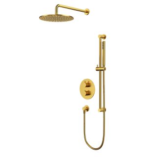 Душевой комплект термостатический WHITECROSS Y YSET09GLB брашированное золото