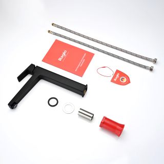 Высокий смеситель для раковины Raglo R30.15.06 чёрный