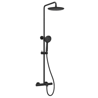 Душевая стойка Sancos Game SC3001LMB с термостатом чёрный матовый