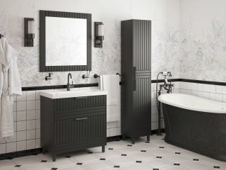 Тумба под раковину Corozo Терра SD-00001324 60см люкс матовый графит