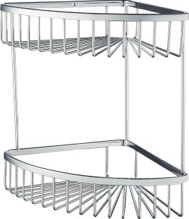 Полка для ванной 2-х ярусная Wonzon & Woghand WW-4128 хром