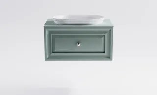 Тумба с раковиной Astra-Form Шарм 4631177715006 80 см зелёный матовый