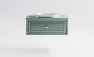 Тумба с раковиной Astra-Form Шарм 4631177715068 90 см зелёный матовый