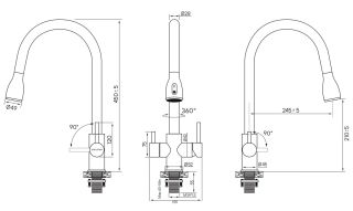 Смеситель для кухни Paulmark Lange La214212-CR хром