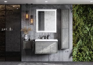 Шкаф Акватон Уэльс тёмный шоколад 1A267803WA6A0