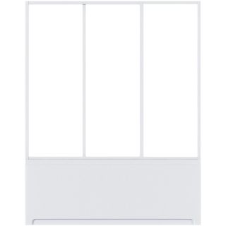 Шторка на ванну Bas Бриз, Верона, Ибица 1500 3 ств. стекло прозрачное