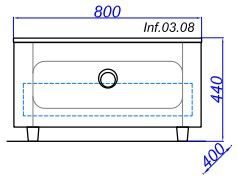Тумба Aqwella Инфинити Inf.03.08
