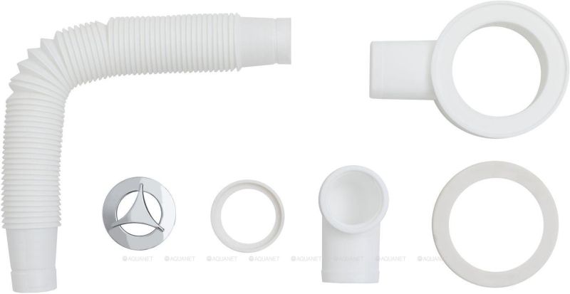 Слив-перелив для литьевых раковин Aquanet 312686 хром