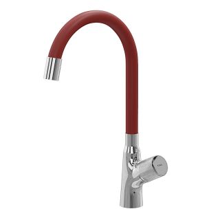 Смеситель для кухни Kohr FLY 1LN020201CPE-0000A красный/хром