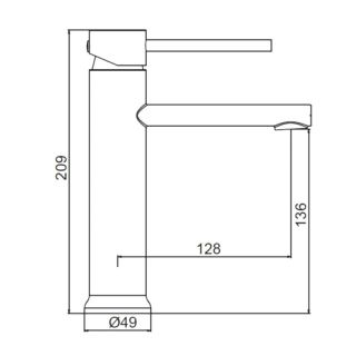 Смеситель для раковины Frap F10899-26 черный