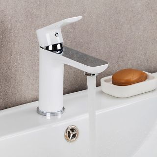 Смеситель для раковины Gappo G1048 белый/хром