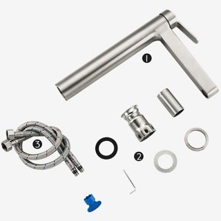 Смеситель для раковины Gappo G1099-32 сатин