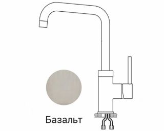 Смеситель Granula для кухни GR-0041 базальт