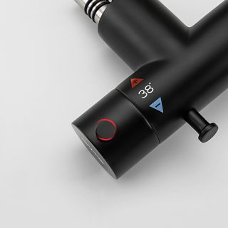 Гигиенический душ со смесителем Gappo G7290-6 с термостатом чёрный