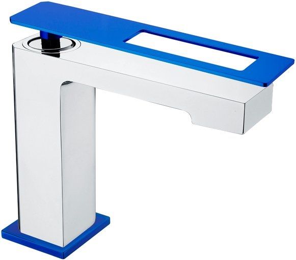 Смеситель для раковины Boheme Q хром/синий 141-CRUV
