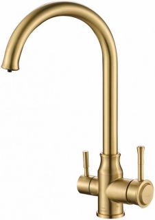 Смеситель для кухни ZORG Steel Hammer SH 763 BRONZE