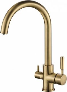 Смеситель для кухни ZORG Steel Hammer SH 713 BRONZE