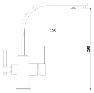 Смеситель для кухни ZORG Sanitary ZR 332 YF SATIN