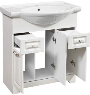 Тумба под раковину Stella Polar Кармела 75см ольха белая SP-00000174